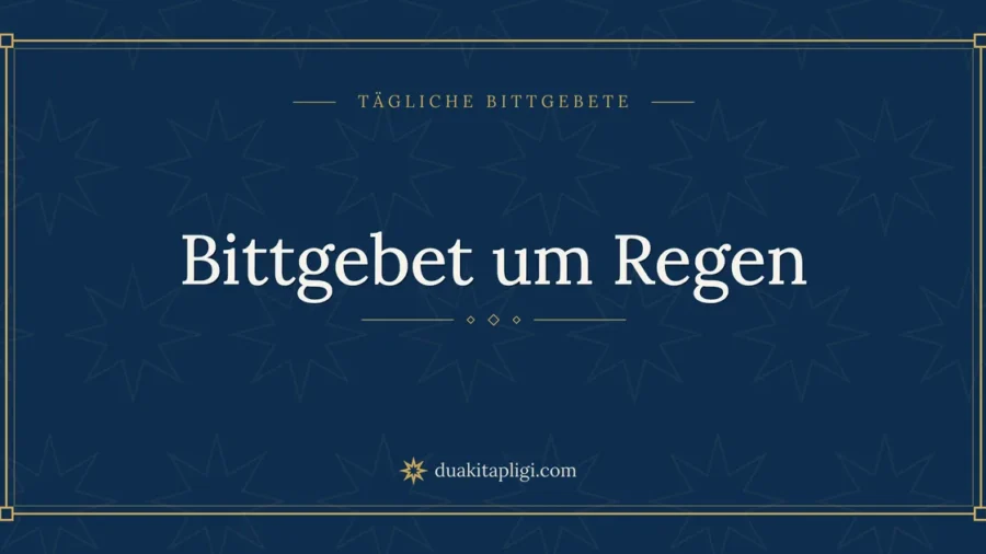 Bittgebet um Regen