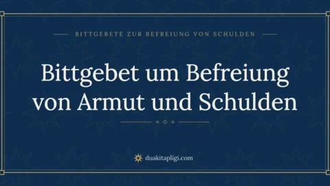 Bittgebet um Befreiung von Armut und Schulden