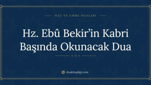 Bittgebet am Grab von Abu Bakr